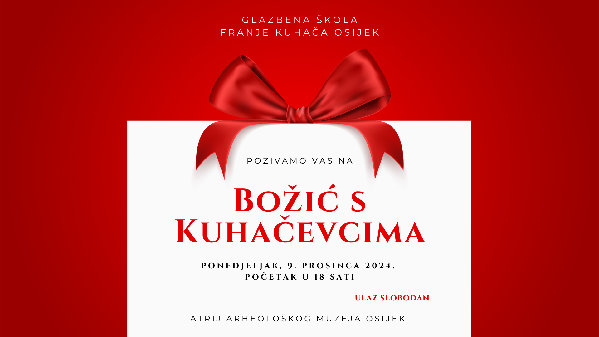 POZIVNICA, Božić s Kuhačevcima,09. prosinca 2024.